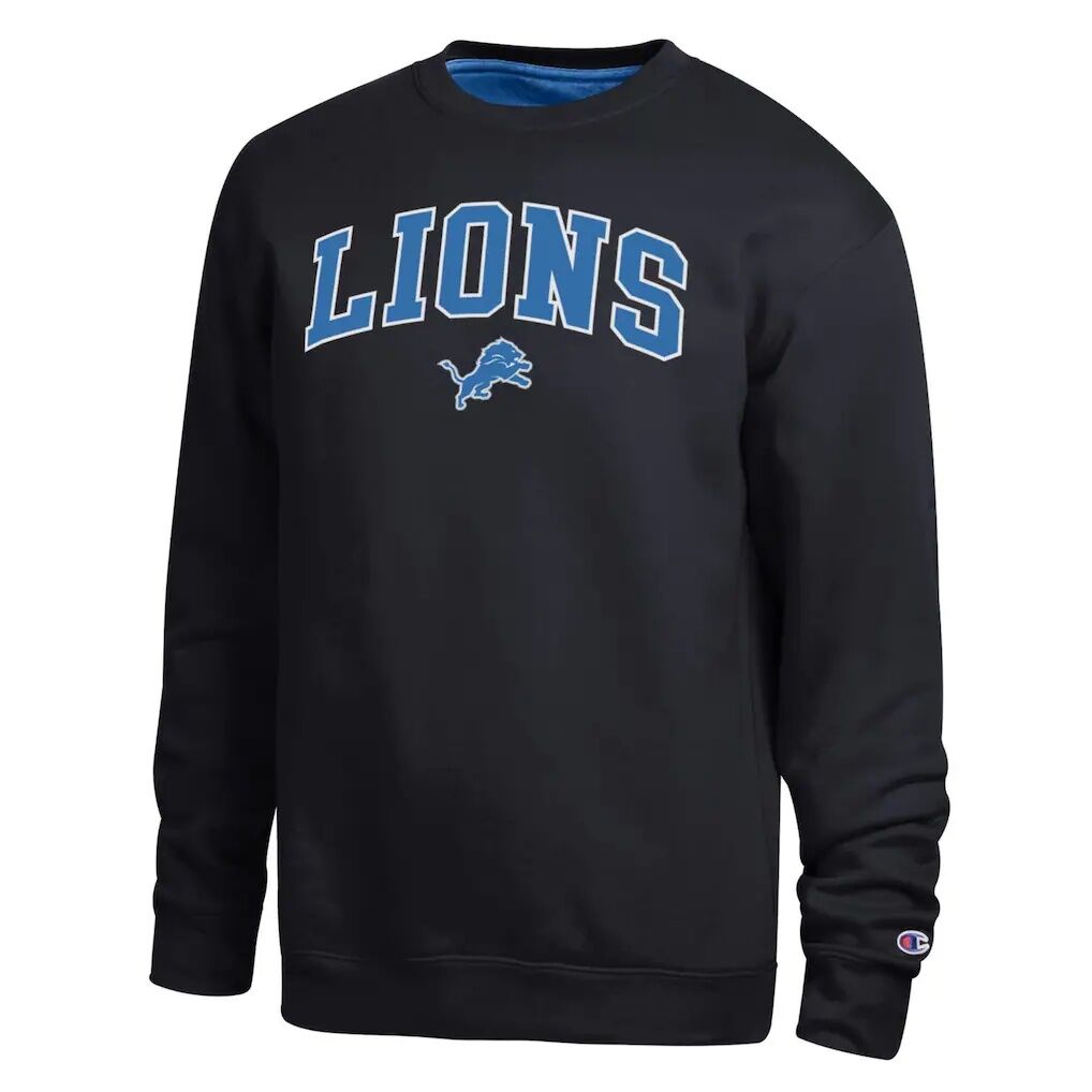 Detroit Lions Champion Contrast Lined Sweatshirt