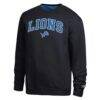 Detroit Lions Champion Contrast Lined Sweatshirt - Black - Front View