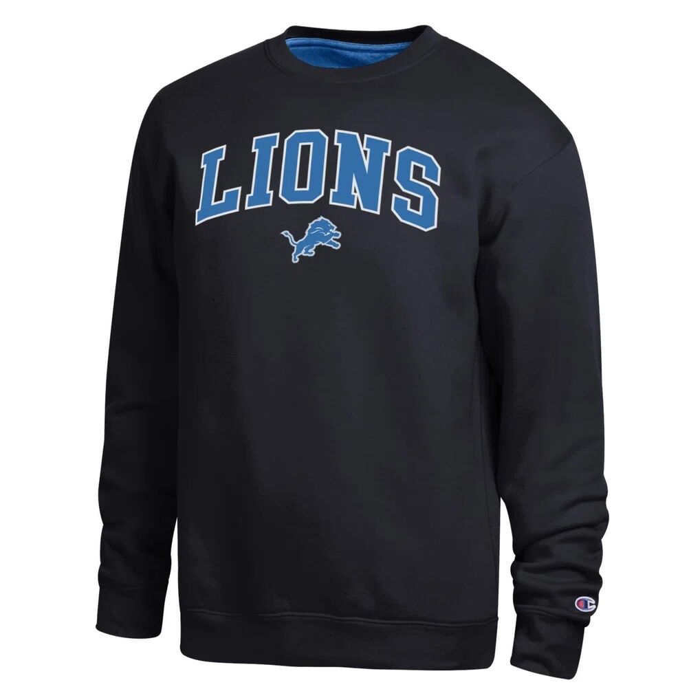 Detroit Lions Champion Contrast Lined Sweatshirt