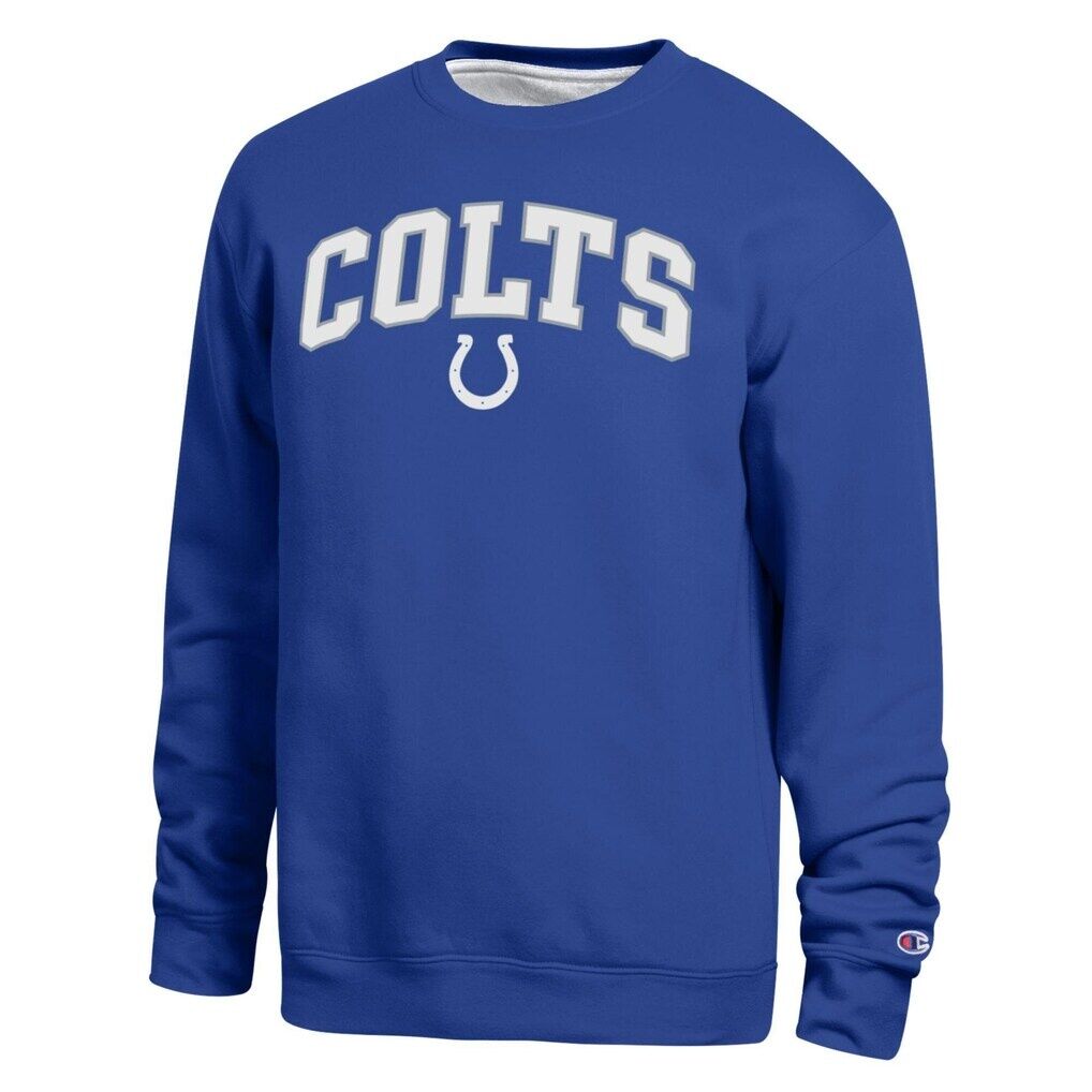Indianapolis Colts Champion Contrast Lined Sweatshirt - Royal