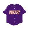 Phoenix Mercury Playa Society Unisex Baseball Fashion Jersey - Purple - Side View