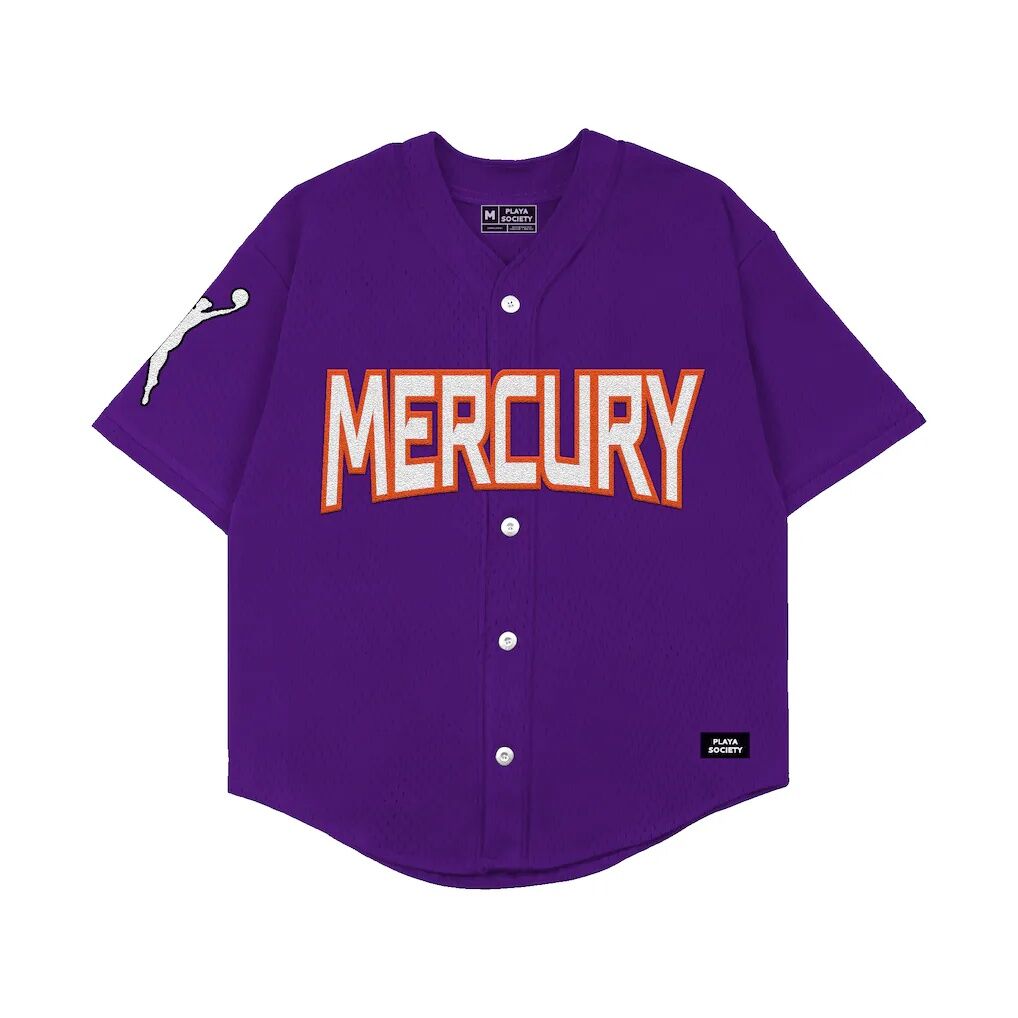 Phoenix Mercury Playa Society Unisex Baseball Fashion Jersey