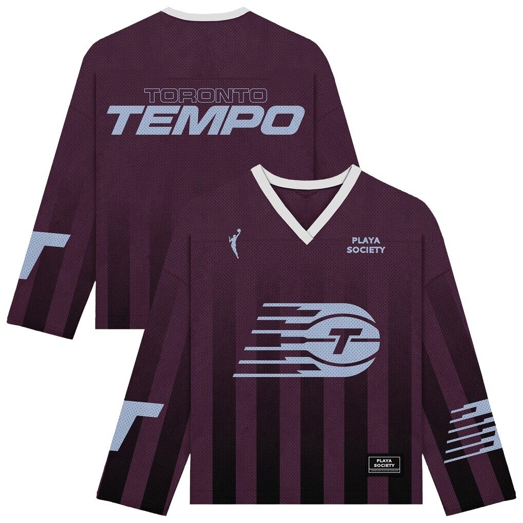 Toronto Tempo Playa Society Unisex Hockey Fashion Jersey - Bordeaux