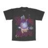 Washington Mystics Playa Society Unisex Sketch T-Shirt - Black - Front View