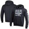 Las Vegas Raiders Champion Powerblend Hoodie - Black - Front View