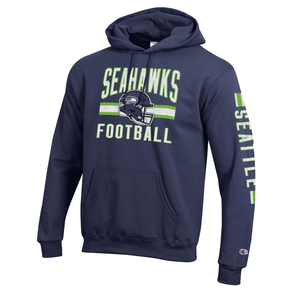 Seattle Seahawks Champion Powerblend Hoodie - College Navy