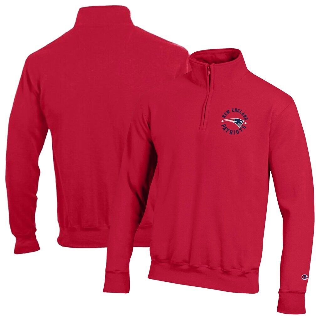 New England Patriots Champion Powerblend Quarter-Zip Pullover