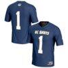 UC Davis Aggies GameDay Greats Unisex Lightweight Collegiate Football Fashion Jersey - Navy - Front View