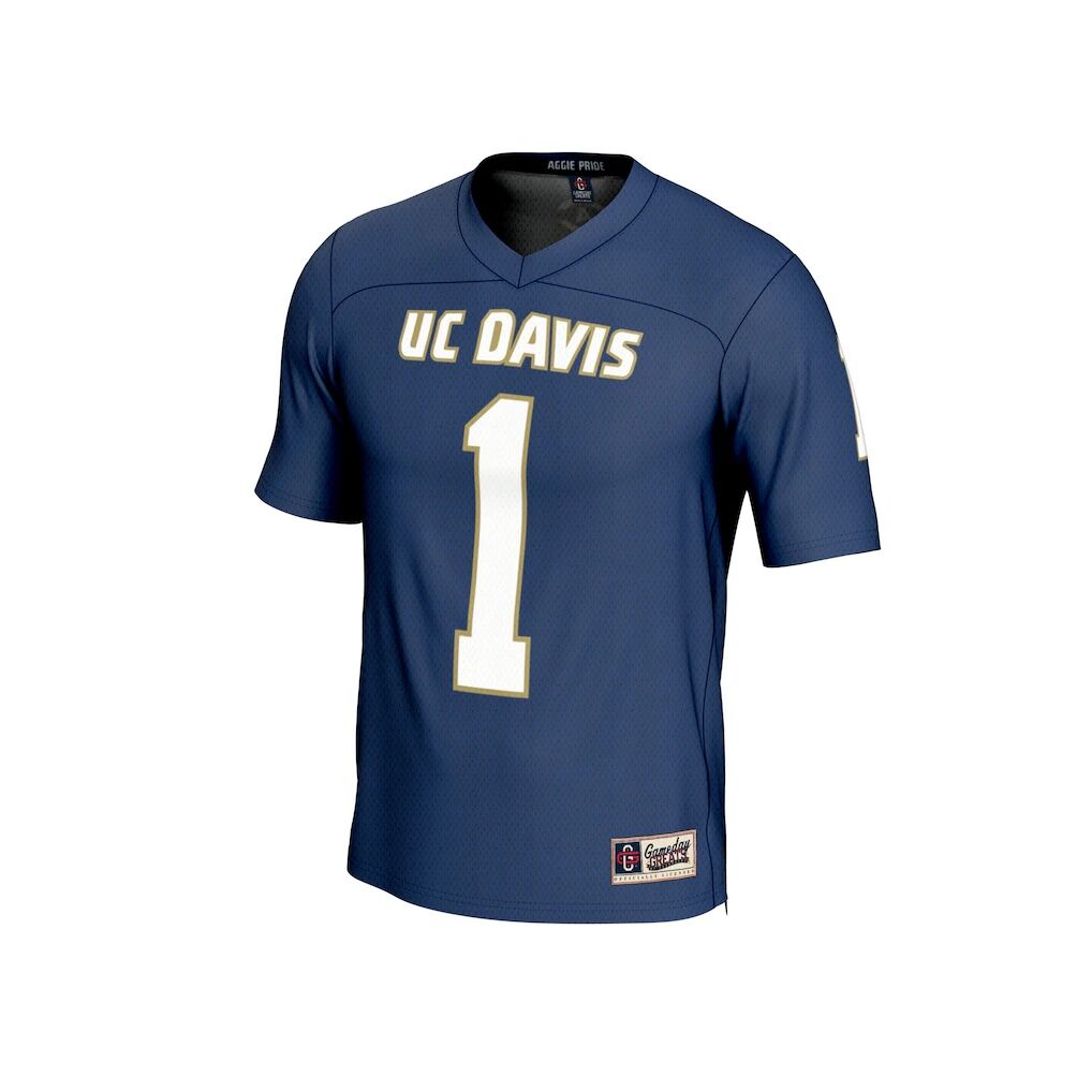 UC Davis Aggies GameDay Greats Unisex Lightweight Collegiate Football Fashion Jersey