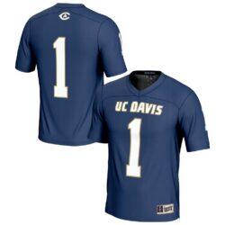 UC Davis Aggies GameDay Greats Youth Lightweight Collegiate Football Fashion Jersey - Navy - Front View