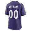 Baltimore Ravens Nike Custom Game Jersey - Purple - Detail View