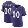 Baltimore Ravens Nike Custom Game Jersey - Purple - Front View