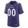 Baltimore Ravens Nike Custom Game Jersey - Purple - Side View