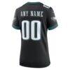 Philadelphia Eagles Nike Women's Alternate Custom Game Jersey - Black - Detail View