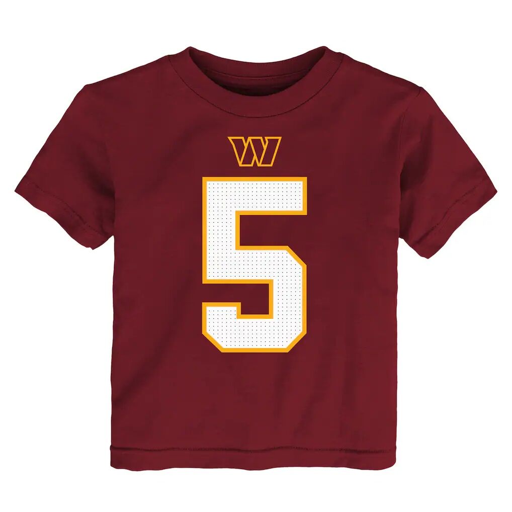Jayden Daniels Washington Commanders Nike Toddler Name & Number T-Shirt - Burgundy