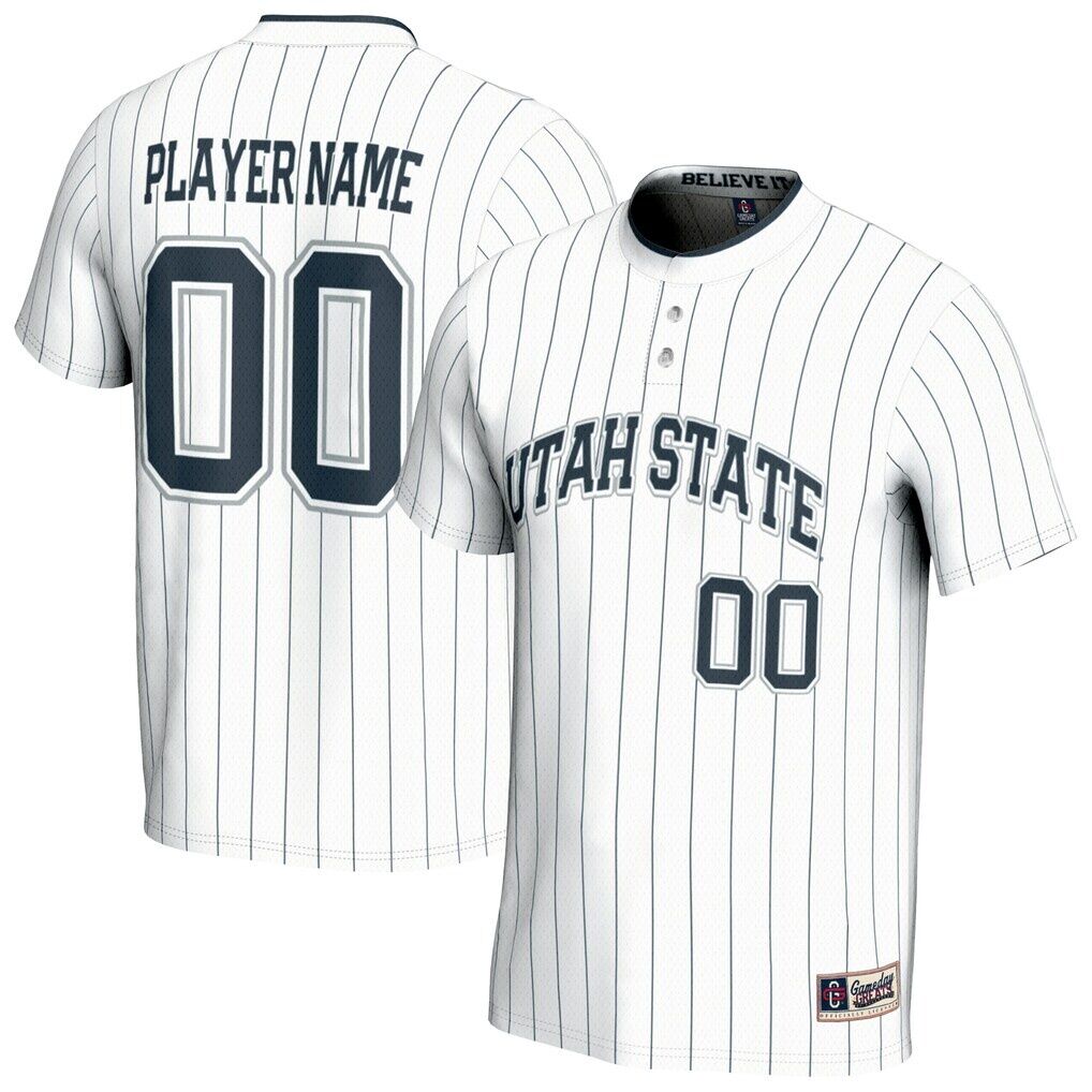 Utah State Aggies GameDay Greats Unisex NIL Pick-A-Player Lightweight Softball Fashion Jersey
