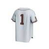 Mississippi State Bulldogs GameDay Greats Youth Lightweight Collegiate Baseball Fashion Jersey - Gray - Detail View