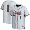 Mississippi State Bulldogs GameDay Greats Youth Lightweight Collegiate Baseball Fashion Jersey - Gray - Front View