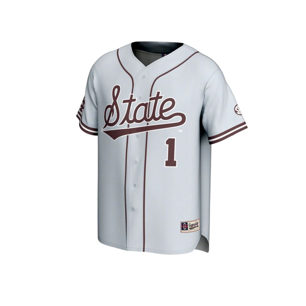 Mississippi State Bulldogs GameDay Greats Youth Lightweight Collegiate Baseball Fashion Jersey