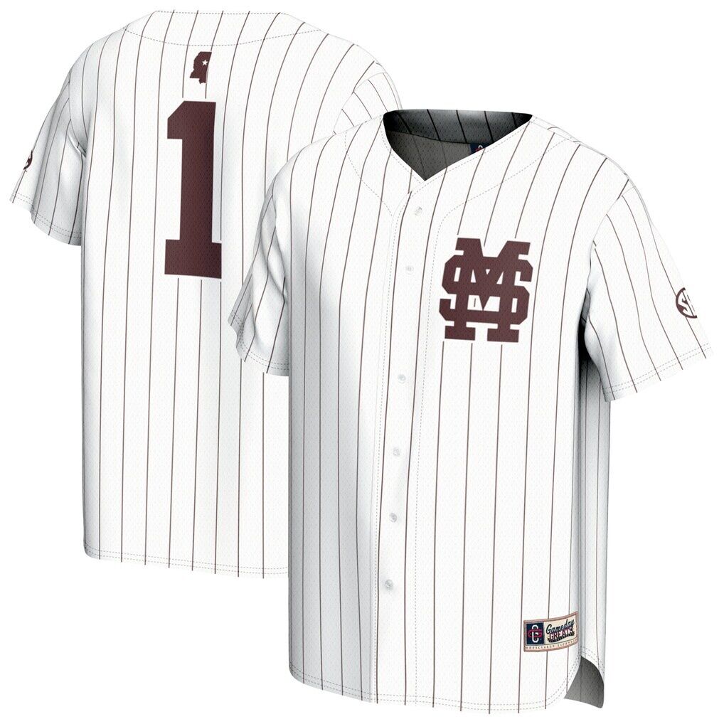 Mississippi State Bulldogs GameDay Greats Youth Lightweight Collegiate Baseball Fashion Jersey