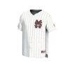 Mississippi State Bulldogs GameDay Greats Youth Lightweight Collegiate Baseball Fashion Jersey - White - Side View