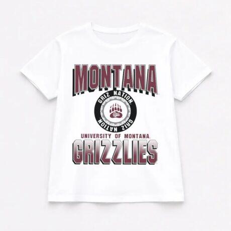 Montana Grizzlies Gameday Couture Women's All-Time Classic Oversized Flowy T-Shirt - White - Front View