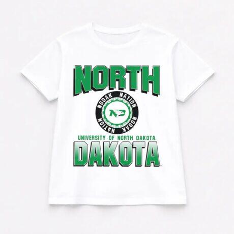 North Dakota Gameday Couture Women's All-Time Classic Oversized Flowy T-Shirt - White - Front View