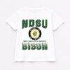 NDSU Bison Gameday Couture Women's All-Time Classic Oversized Flowy T-Shirt - White - Front View