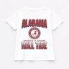 Alabama Crimson Tide Gameday Couture Women's All-Time Classic Oversized Flowy T-Shirt - White - Front View