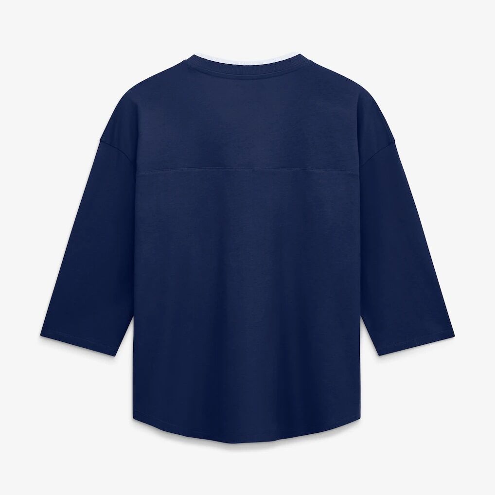 Dallas Cowboys Fashion7 Women's Plus Size Deceptive Juke 3/4-Sleeve V-Neck T-Shirt