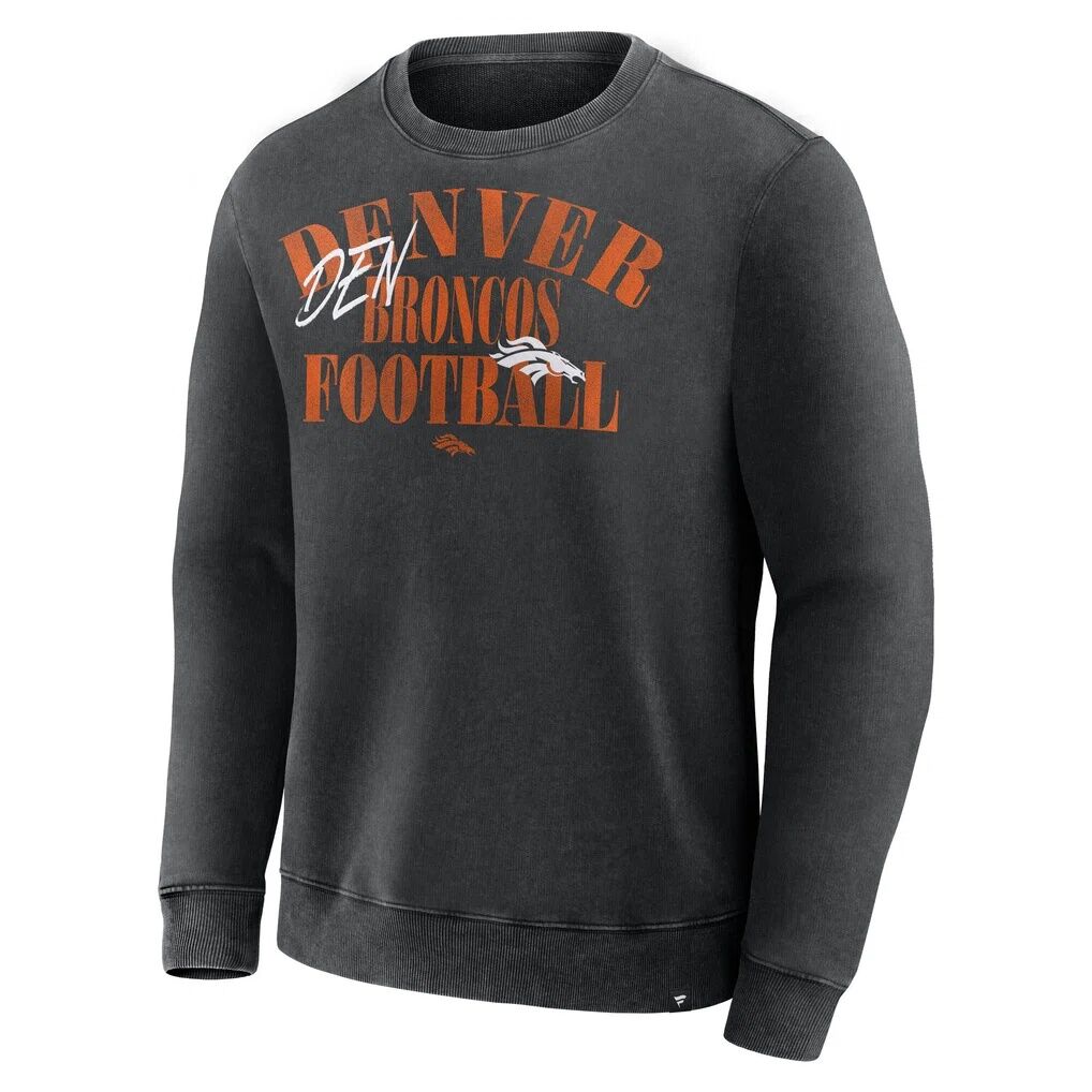 Denver Broncos Fashion7 Big & Tall Relaxed Halftime Lead Washed Sweatshirt