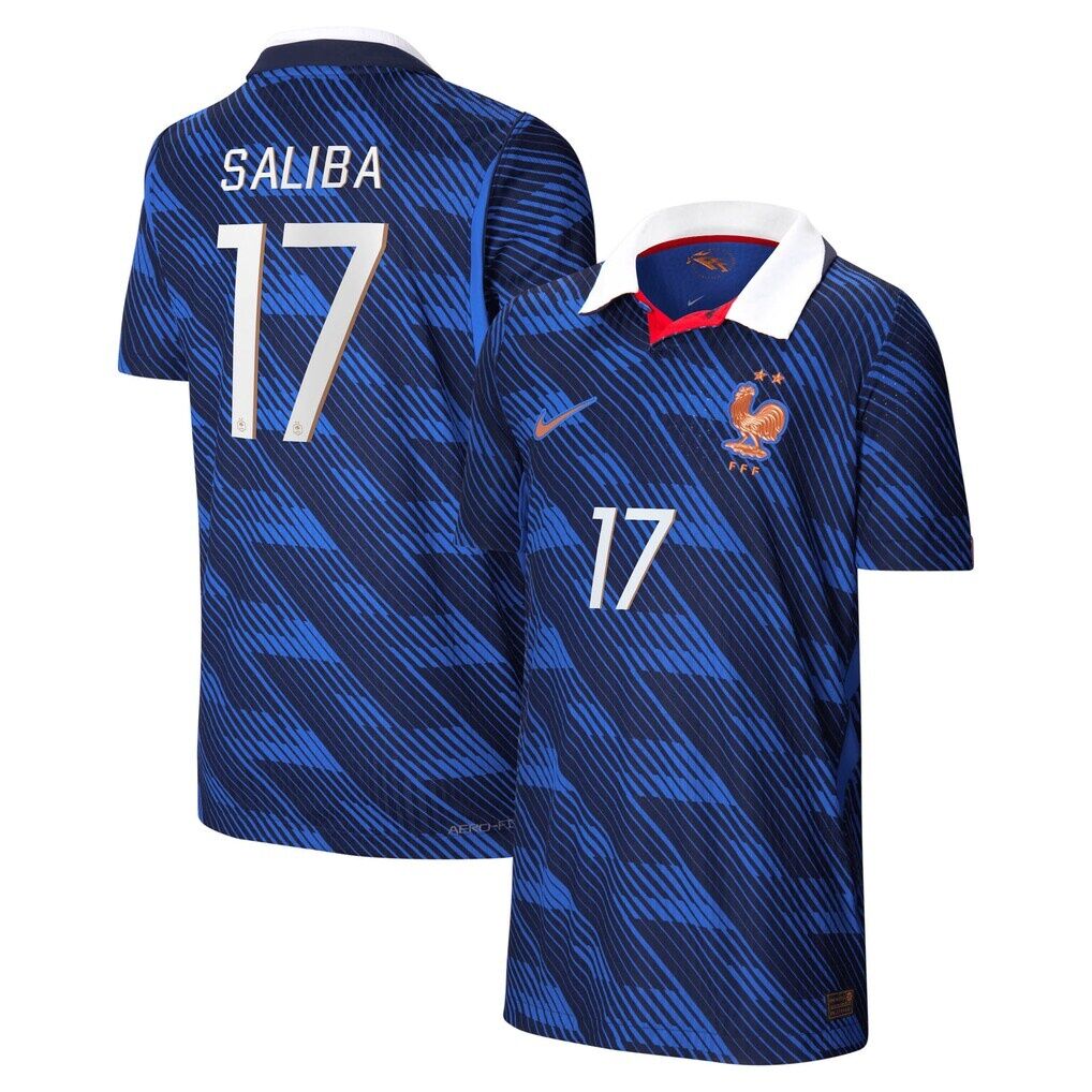 William Saliba France National Team Nike Youth 2026 Home Match Authentic Jersey
