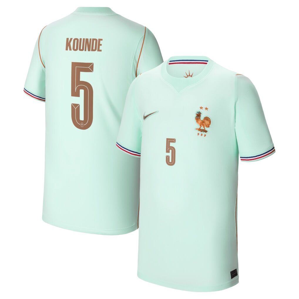 Jules Koundé France National Team Nike Youth 2026 Away Stadium Replica Jersey