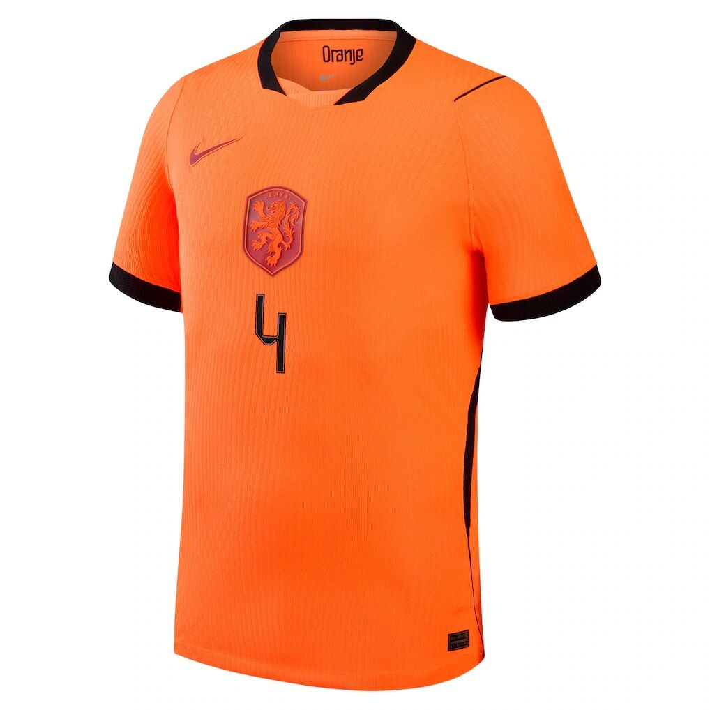 Virgil van Dijk Netherlands National Team Nike 2026 Home Match Authentic Jersey