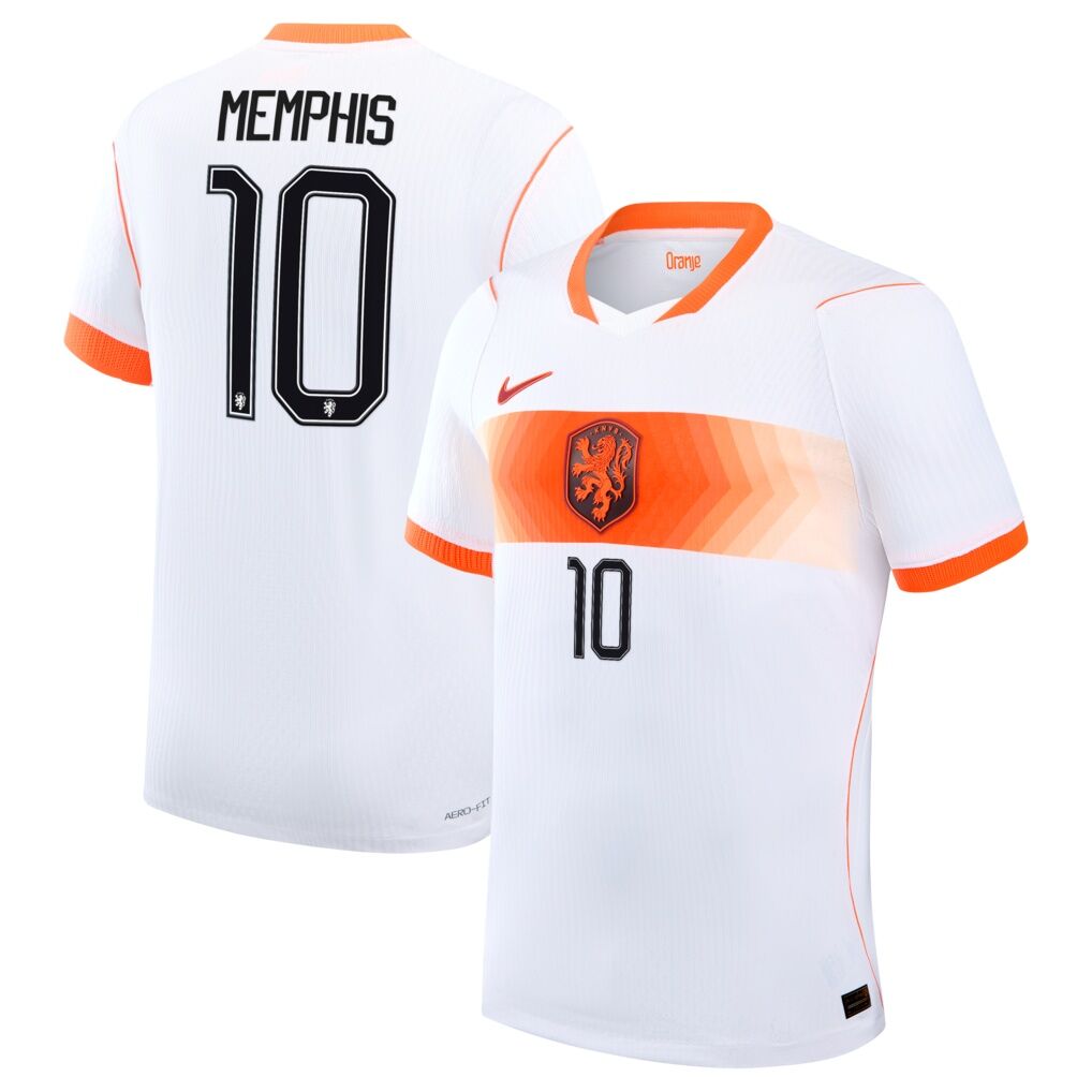 Memphis Depay Netherlands National Team Nike 2026 Away Match Authentic Jersey