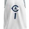UC Davis Aggies GameDay Greats Unisex Lightweight Collegiate Basketball Fashion Jersey - White - Side View