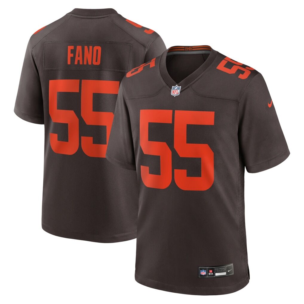Spencer Fano Cleveland Browns Nike 2026 NFL Draft First Round Pick No. 9 Alpha Dawg Alternate Game Jersey