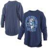 North Carolina Tar Heels Pressbox Women's Blitz Long Sleeve T-Shirt - Navy - Front View