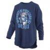 North Carolina Tar Heels Pressbox Women's Blitz Long Sleeve T-Shirt - Navy - Side View