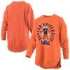 Auburn Tigers Pressbox Women's Blitz Long Sleeve T-Shirt - Orange - Front View