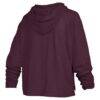 Virginia Tech Hokies Pressbox Women's Castillo Slub Waist Length Long Sleeve Hooded T-Shirt - - Detail View