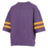 LSU Tigers Pressbox Women's Wayne Tyler Cropped T-Shirt - Purple - Detail View