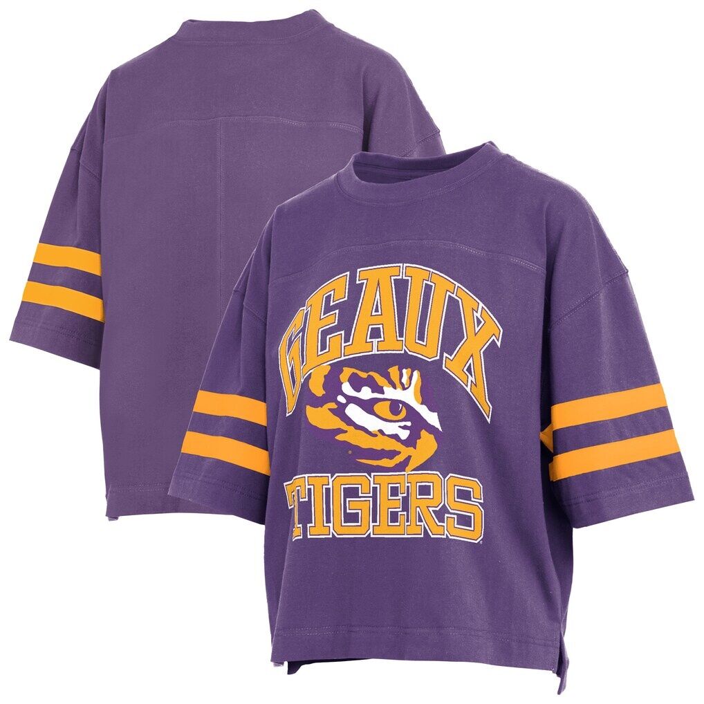 LSU Tigers Pressbox Women's Wayne Tyler Cropped T-Shirt