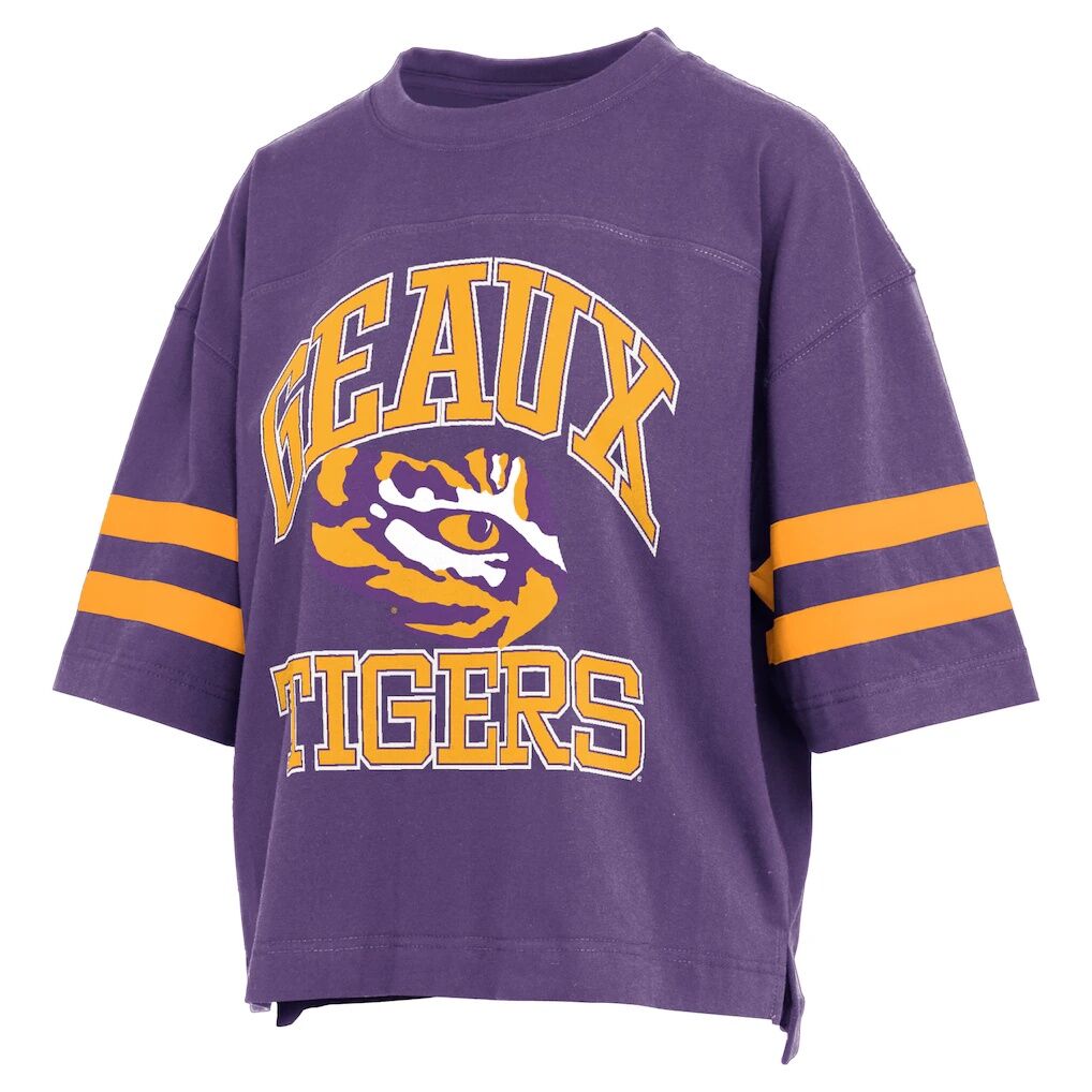 LSU Tigers Pressbox Women's Wayne Tyler Cropped T-Shirt
