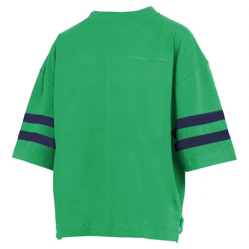 Notre Dame Fighting Irish Pressbox Women's Wayne Tyler Cropped T-Shirt