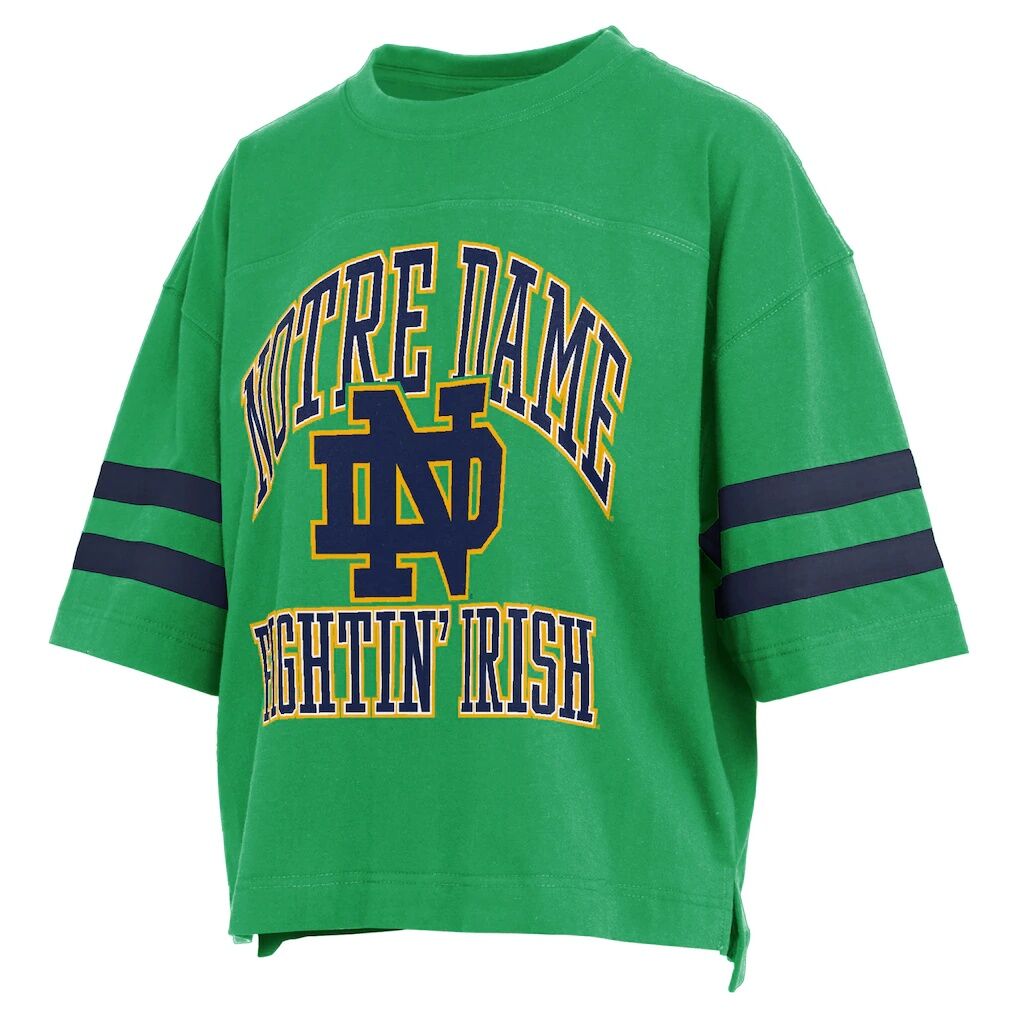 Notre Dame Fighting Irish Pressbox Women's Wayne Tyler Cropped T-Shirt