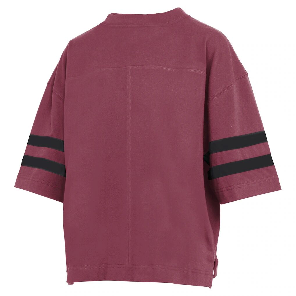 South Carolina Gamecocks Pressbox Women's Wayne Tyler Cropped T-Shirt - Garnet