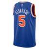 Jose Alvarado New York Knicks Nike Youth Swingman Jersey - Blue - Detail View