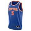 Jose Alvarado New York Knicks Nike Youth Swingman Jersey - Blue - Side View