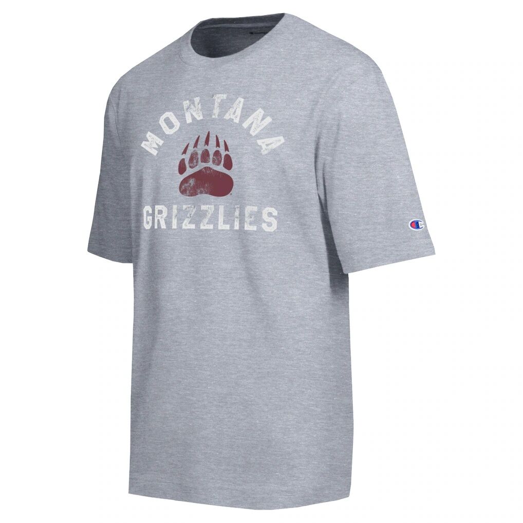 Montana Grizzlies Champion Weathered Team T-Shirt - Heather Gray